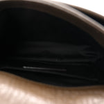 Grained Lambskin Monogram Mini Niki Chain Satchel Dark Cork