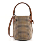 Smooth Calfskin Tweed Nano Big Bag Bucket Tan