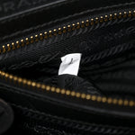 Re-Nylon Saffiano Medium Re-Edition 1978 Two Handle Bag Black