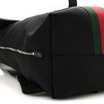Techno Canvas Web Single Buckle Backpack Black