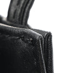 Vegan Leather Small Shopping Bag Black