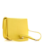 Liege Calfskin Medium Classic Box Flap Bag Fluo Yellow