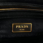 Saffiano Small Galleria Double Zip Tote Black