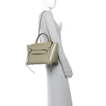 Smooth Calfskin Mini Belt Bag Light Khaki Cream