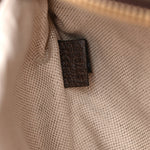 Monogram Jumbo GG Textured Dollar Calfskin Web Belt Bag Camel Ebony New Acero