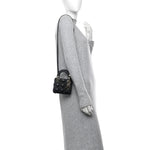 Lambskin Cannage Micro Lady Dior Black