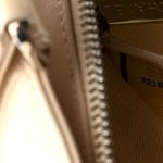 Lambskin Quilted CC Chocolate Bar Barrel Bag Beige