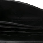 Calfskin Y Quilted Monogram Monochrome Small Loulou Chain Satchel Black