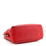 Pebbled Calfskin Medium Soho Chain Shoulder Bag Tabasco Red
