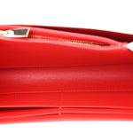 Calfskin Spikes Loubinthesky Paloma Wallet On Chain White