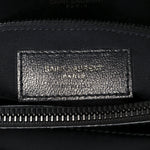Calfskin Y Quilted Monogram Monochrome Medium Loulou Chain Satchel Black