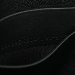 Smooth Calfskin Small Bel Air Clutch On Strap Black