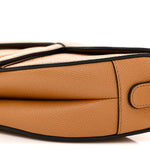 Grained Calfskin Saddle Bag Camello