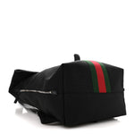 Techno Canvas Web Single Buckle Backpack Black
