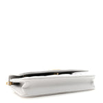 Caviar Quilted Textured CC Wallet on Chain WOC Grey
