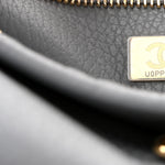 Grained Calfskin Urban Essentials Small Shopping Bag Grey