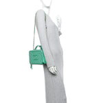 Caviar Quilted Medium CC Filigree Vanity Case Green