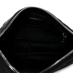Nylon Tessuto Impuntu Quilted Crossbody Bag Black