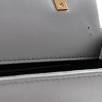 Lambskin Quilted Small Lola Bag Grey