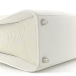 Calfskin Lizard Embossed Medium Paloma White