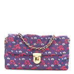Tessuto Nylon Lurex Embroidered Flap Viola