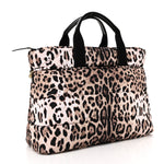 Nylon Leopard Print Changing Bag Brown
