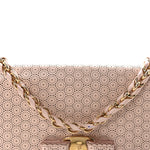 Perforated Calfskin Ginny Bow Crossbody Bag Light Pink