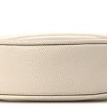 Grain De Poudre Matelasse Chevron Quilted Round Vinyle Camera Bag Crema Soft