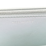 Iridescent Calfskin Quilted Wallet On Chain WOC Light Blue