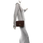 Shiny Calfskin Medium Triomphe Chestnut