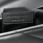 Calfskin Y Quilted Monogram Toy Loulou Crossbody Bag Black