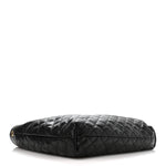 Lambskin Quilted Maxi Icare Shopping Tote Black