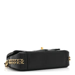 Caviar Quilted Mini CC You Flap Black