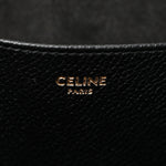 Grained Calfskin Triomphe Medium Cabas Anais Black