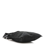 Nylon Small Flat Messenger Bag Black