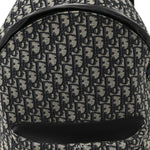 Oblique Calfskin Rider Backpack Beige Black