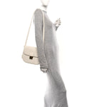 Calfskin Small Desiree Crossbody Bag Chalk