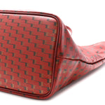 Grained Calfskin Canvas 1920 Oh! Tote Ruban GM Madder Bronze