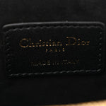 Lambskin Cannage Micro Lady Dior Vanity Case Black