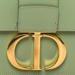 Smooth Calfskin 30 Montaigne Flap Bag Mint Green