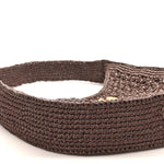 Raffia Crochet Woven Hobo Cacao Naturale