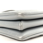 Metallic Lambskin Embossed Monogram Coussin BB Silver