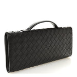 Nappa Intrecciato Long Andiamo Top Handle Clutch Fondant