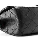 Aged Calfskin Quilted 2.55 Reissue 225 Flap Black