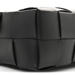 Lambskin Maxi Intrecciato Brick Cassette Bag Black