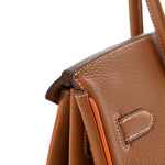 Togo Horseshoe Birkin 35 Gold Orange