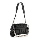Nappa Vertical Matelasse Small Maxi Horsebit Chain Shoulder Bag Black