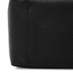 Calfskin Medium Signature Bucket Bag Black