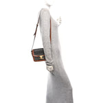 Calfskin Triomphe Canvas Teen Triomphe Bag Tan