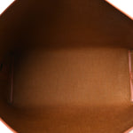 Triomphe Canvas Calfskin Shopper Tote Tan